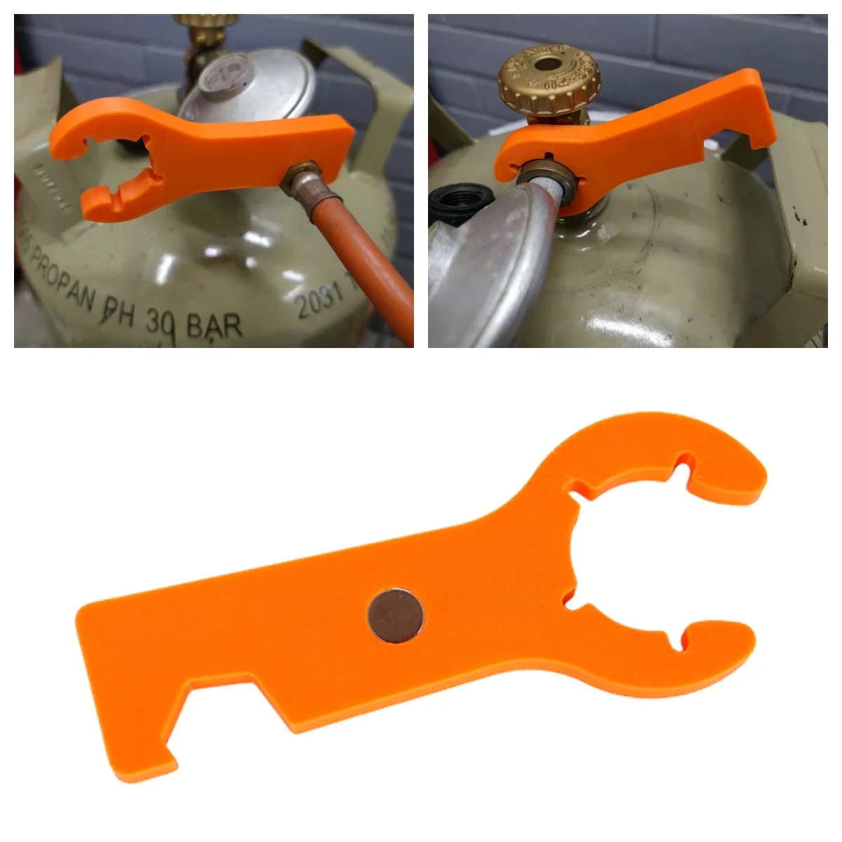 

1Pcs RV Gas Bottle Wrench 2in1 Magnet Gas Wrench Tools New Portable RV Outdoor Camper Caravan Motorhome Grill Car Accessories