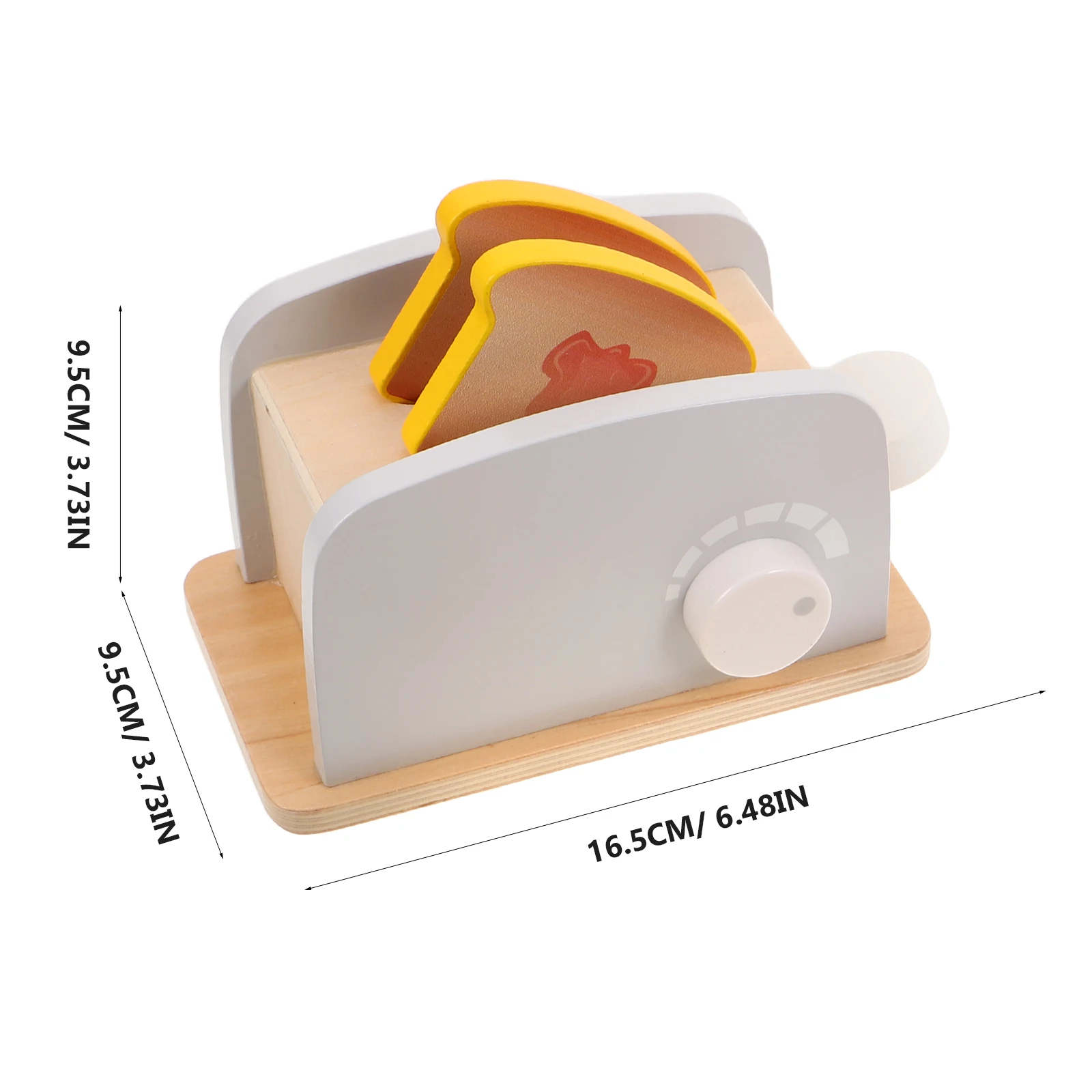 1 مجموعة محمصة خشبية التظاهر اللعب الإفطار مجموعة مونتيسوري اكسسوارات المطبخ آلة الخبز للطفل المهارات الحركية الدقيقة #6
