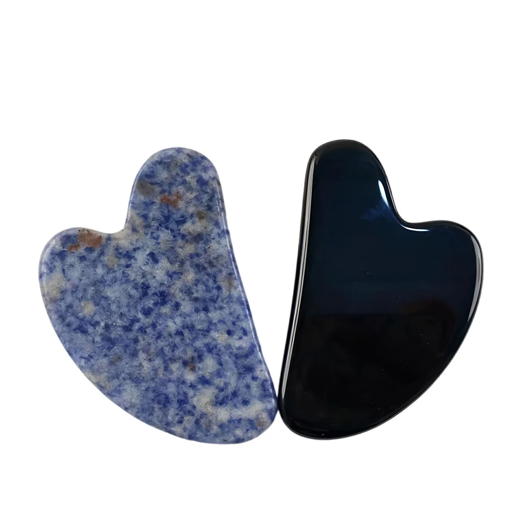 Alat Perawatan SPA Kecantikan Penghilang Kerut Pengangkat Kulit Wajah Tubuh Wajah Pemijat Pengikis Guas Sha Batu Giok Resin Alami