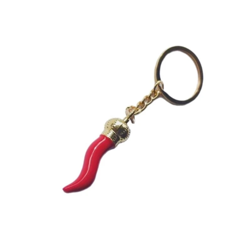 Simple Chilli Pepper Keychain Fashion Pendant Keyring Ornament Holder Backpack Handbag Charm for Girls Women
