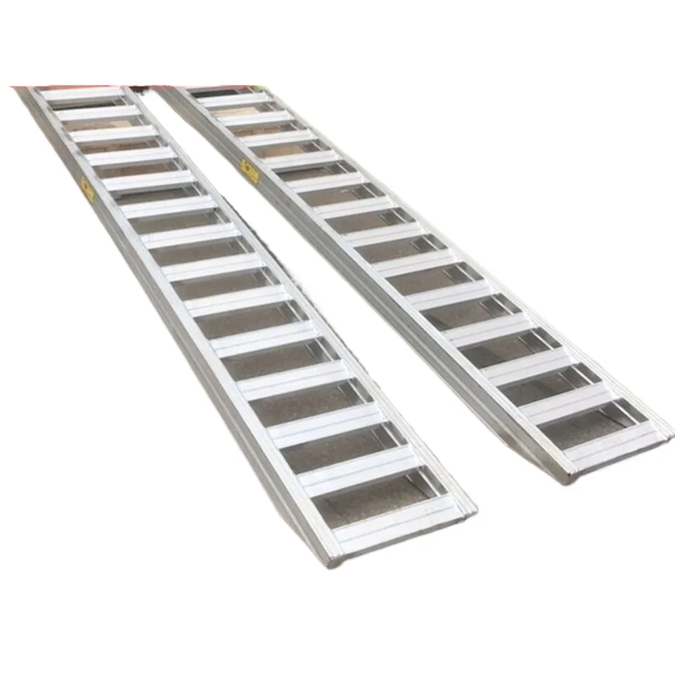 Harvester ladder aluminum alloy springboard anti-skid forklift tractor excavator encryption