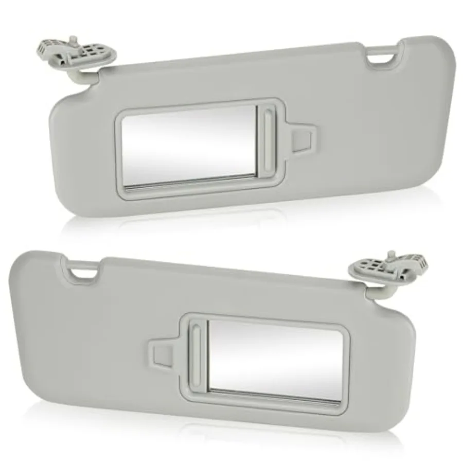 

2Pcs Sun Visor Without Light Fit for Hyundai Elantra 2017 2018 2019 2020 Replaces for 85210F2100TTX 85210-F0100TTX Gray