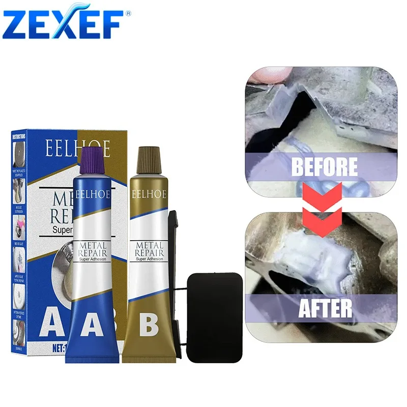 

ZEXEF Metal Repair AB Glue Adhesive Agent Easy Melt for Metal Aluminum Rods Stainless Steel Copper Iron Plastic Cold Weld Tools