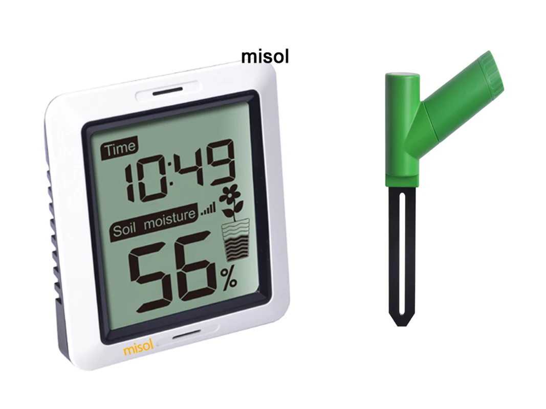 MISOL/1 unit of Soil moisture monitor wireless battery powered, wireless soil moisture with display