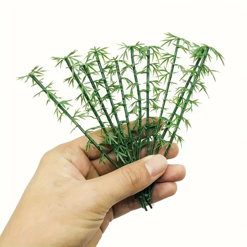 

Miniature Bamboo Trees Vibrant Green Plastic For Home Decor & Diorama Projects Bamboo