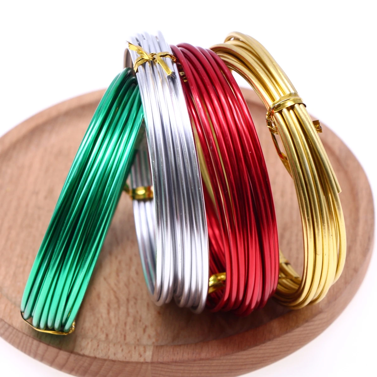 2mm*3m Flexible Anodized Craft Color Aluminum Wire Bendable Sculpting Metal Wire Craft Wreath Jewelry Make Beading Floral Orname