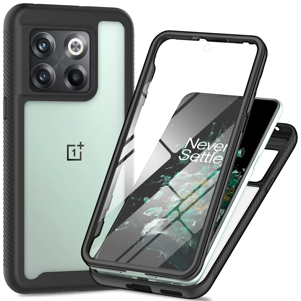 For Oneplus 10T ACE Pro Shockproof Case Front PET Crystal Back Panel Armor One Plus Nord N20 SE N300 N200 10 T 360 Protect Cover