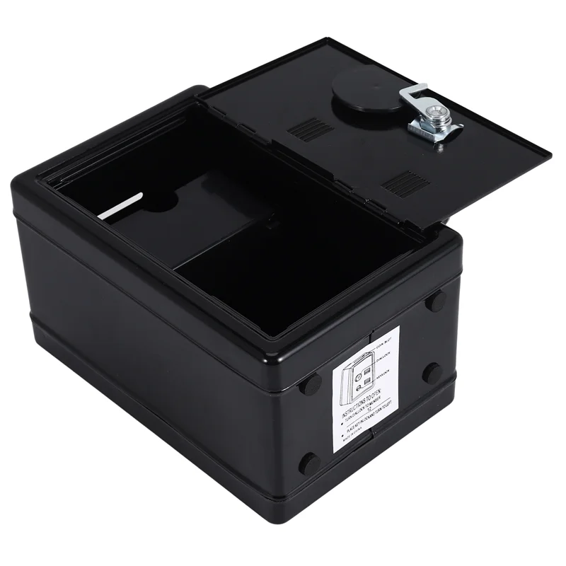 L72A-Safe Box Organizer Iron Desk Decorative Box Piggy Bank Metal Mini Cabinet Money Storage Box Storage Box For Boys