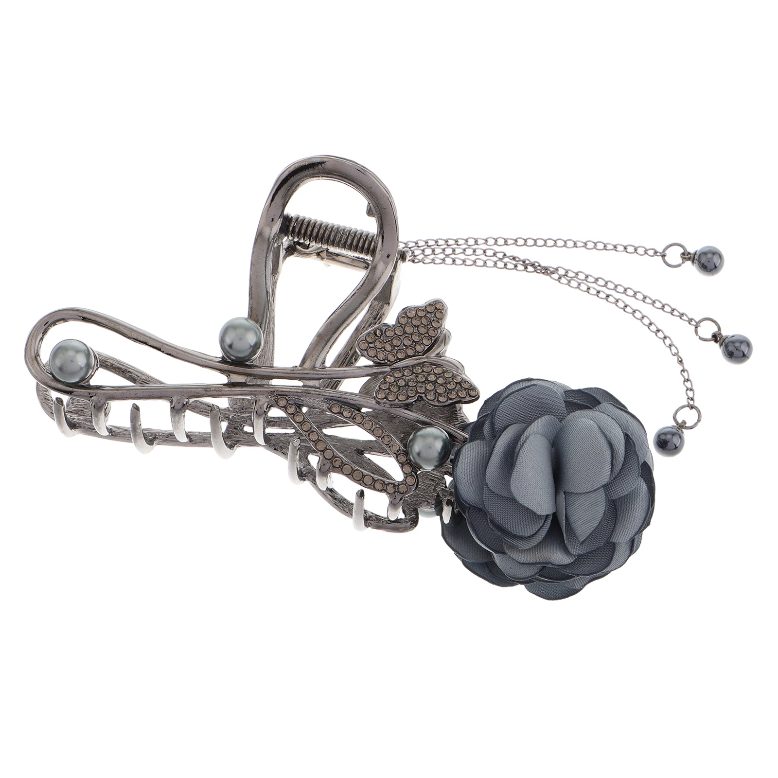 

Элегантные заколки для волос с цветком розы, металлический сплав, большие нескользящие аксессуары для волос для женщин, легкие и безопасные аксессуары для подружки невесты