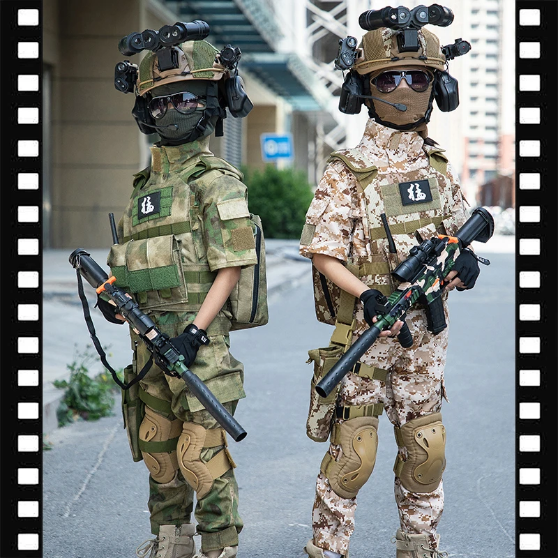 Disfraz soldado infantil camuflaje arena fuerzas especiales - imagen 4