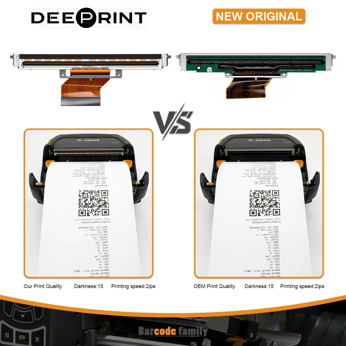 P1109578-002 203DPI Thermal Printhead for Zebra ZQ521 Barcode Label Printer Print Head | 3-Month Warranty