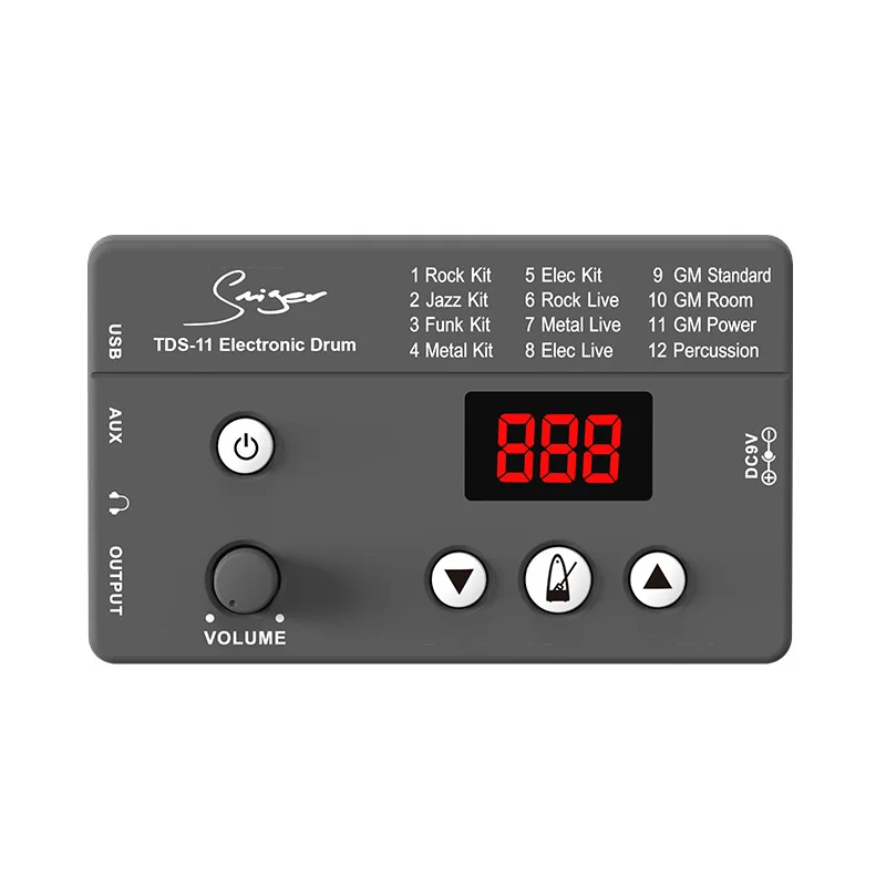 Bateria elétrica portátil profissional, conjunto de bateria de jazz para adultos e crianças, kit de bateria musical para iniciantes, instrumento de percussão