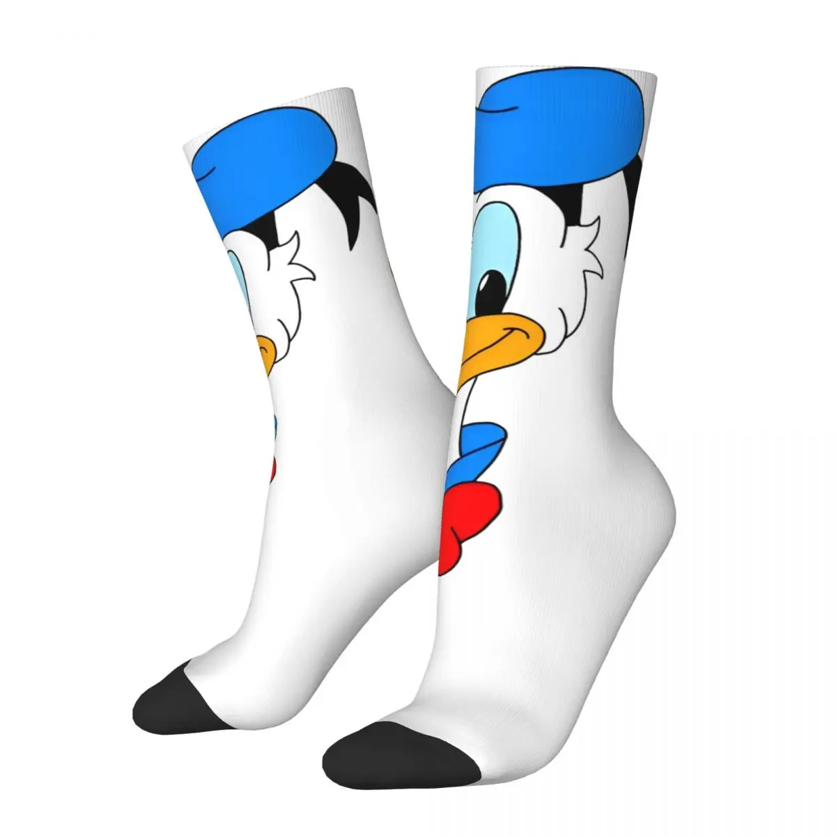 Cartoon Donald Duck Goofy Merch Crew Socks Cozy Mickey Minnie Graphic Middle Tube Sock Cute for Wonderful Gifts