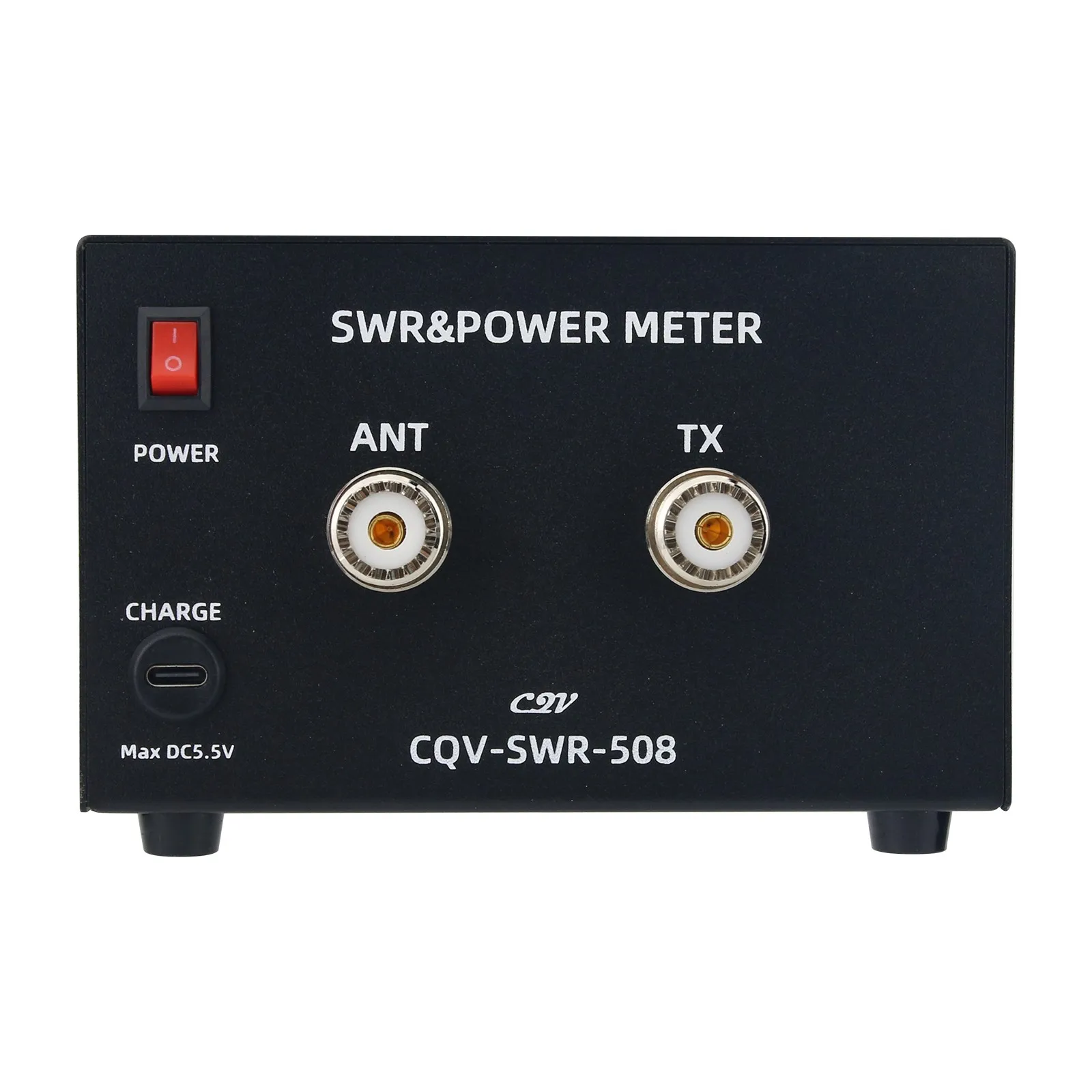 Medidor de potência digital swr 200w CQV-SWR-508 1.8-54mhz com tela lcd colorida de 4.3 "medidor de potência de onda alta para rádio amador