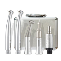 NSK Dental 1:1 Contra Angle Low Speed Direct Drive Handpiece FX25 FX65 Set M600LG DynaLED Turbine Handpiece with LED Light