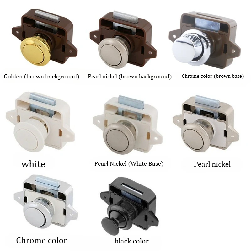 Keyless push-button switch camper, concealed drawer lock, upturned door hanging cabinet, keyless hardware for handles