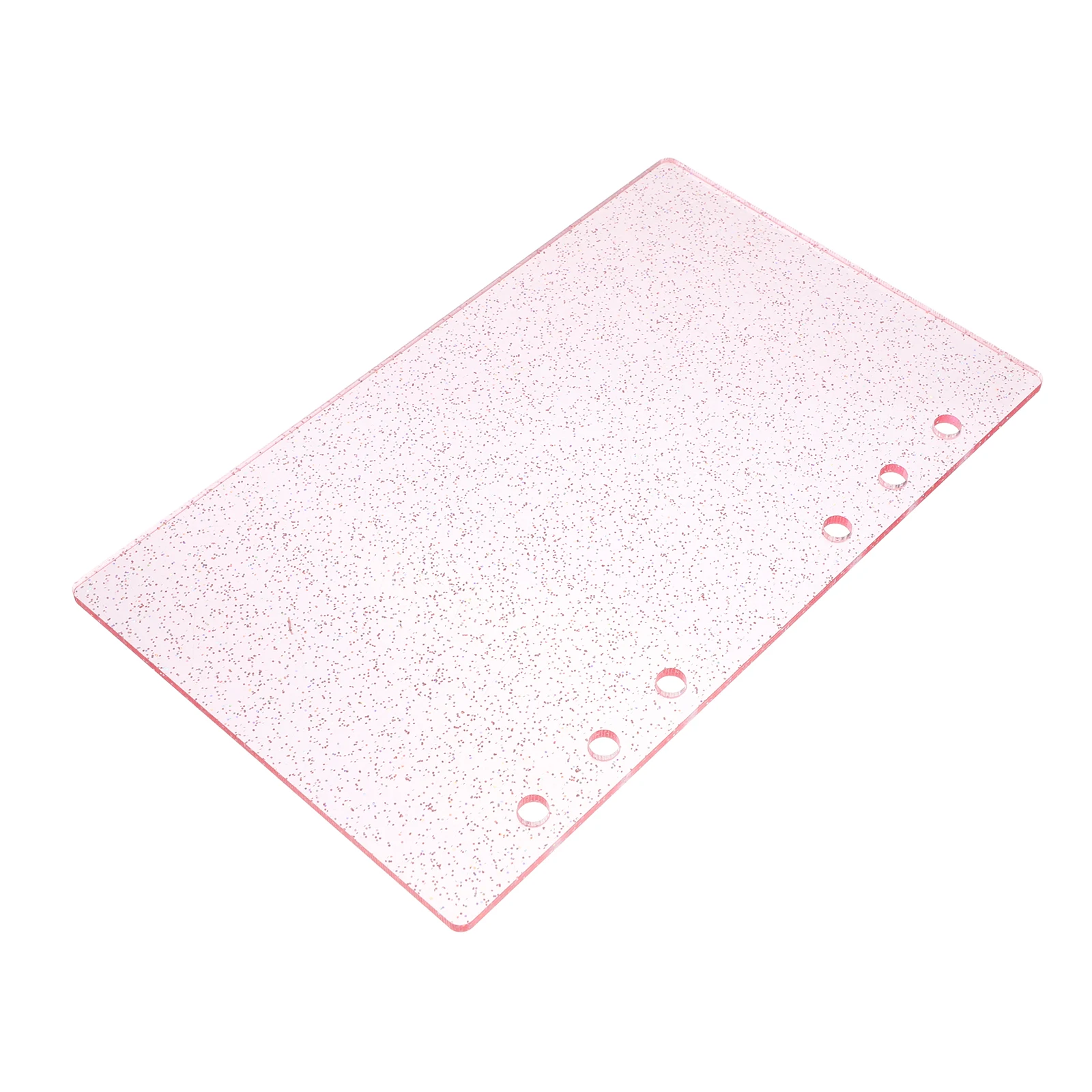 

Acrylic Binder Cover 6 Holes Notebook Shell Journal 6-ring Storage Loose Leaf Practical Material Stylish Design Semitransparent