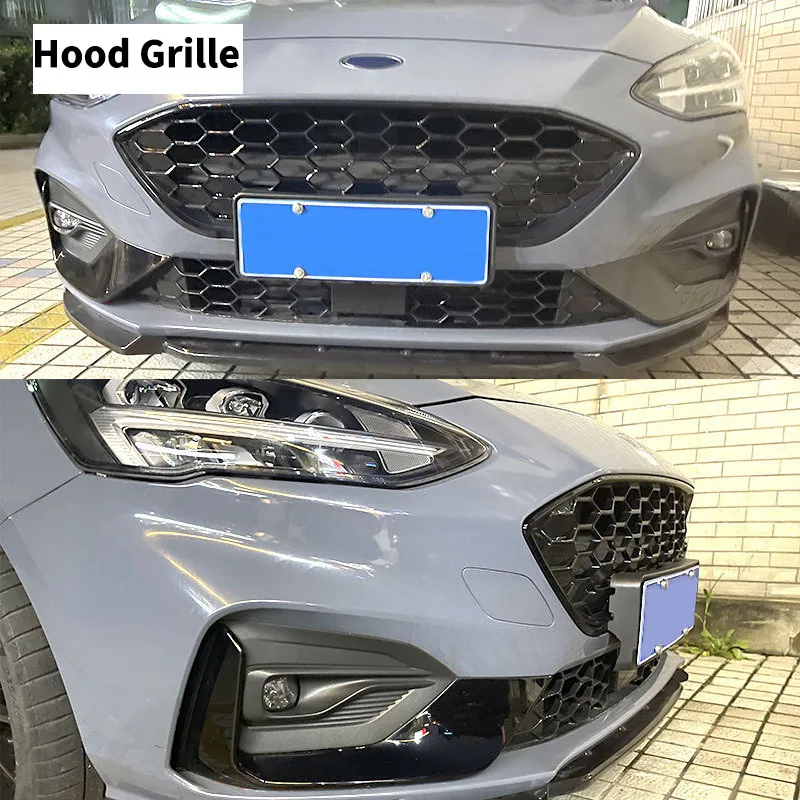 For Ford Focus MK4 ST Line 2018-2025 Car Front Bumper Lip Racing Grills Body kits Spoiler Wing Diffuser Accessories Guard Board