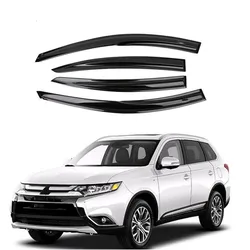 For Mitsubishi Outlander 2014-2020 Cars Accessories Window Visors Rain Sun Guard Vent Wind Deflector Weathershield Moulding Trim