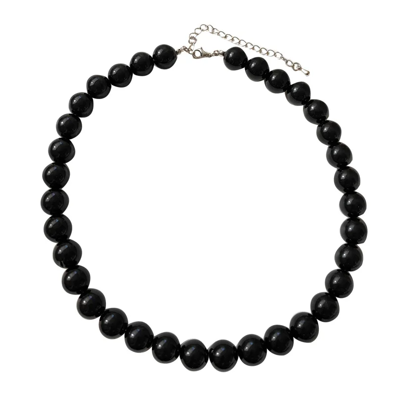 MiHan Fashion Jewelry Vintage Luxury Temperament Black Color Simulated Pearl Necklace For Women 2023 Trend New Wholesale