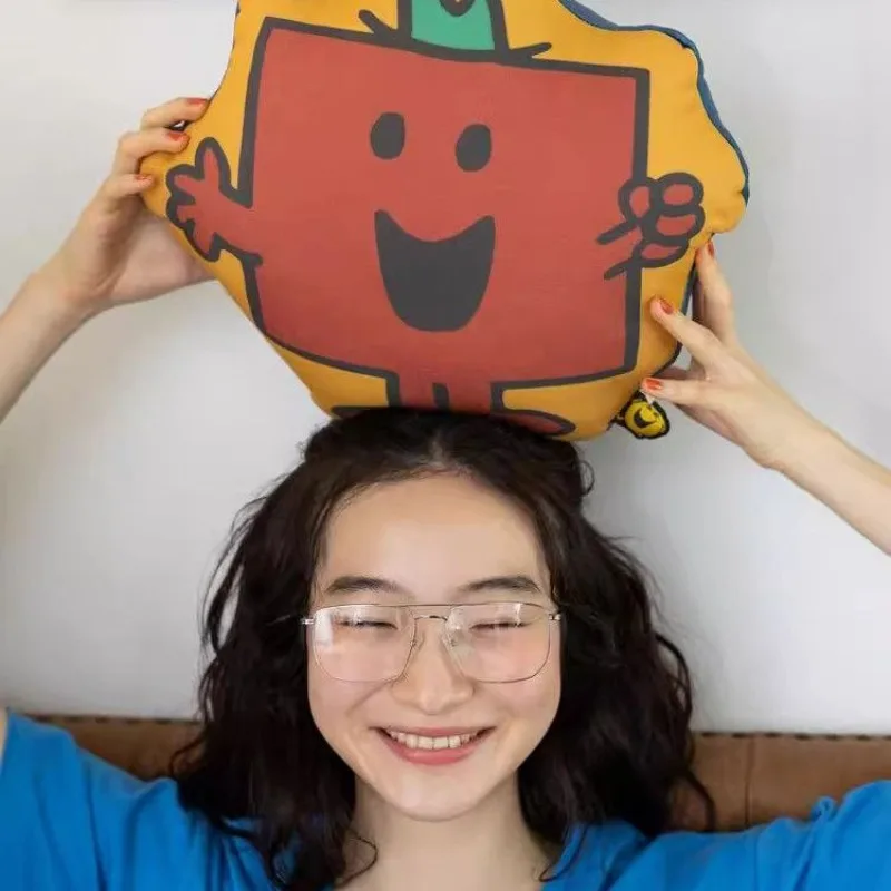 

Мягкие плюшевые подушки-игрушки «Мистер Мэн» и «Маленькая Мисс» для декора гостиной и дивана, декоративные подушки для комнаты