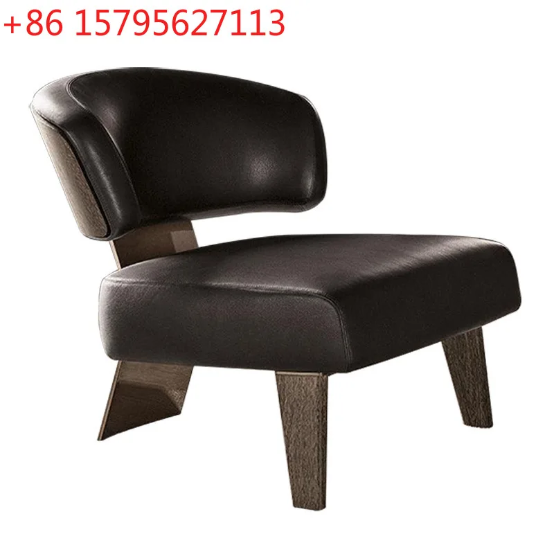 

Кресло-софа в итальянском стиле из массива дерева, простое одиночное кресло-софа, кресло для лобби отеля