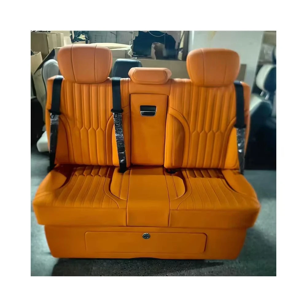 Interior Modified Electric Vip Luxury Car Back Rear Seat Sofa Bed for Alphard - view 3