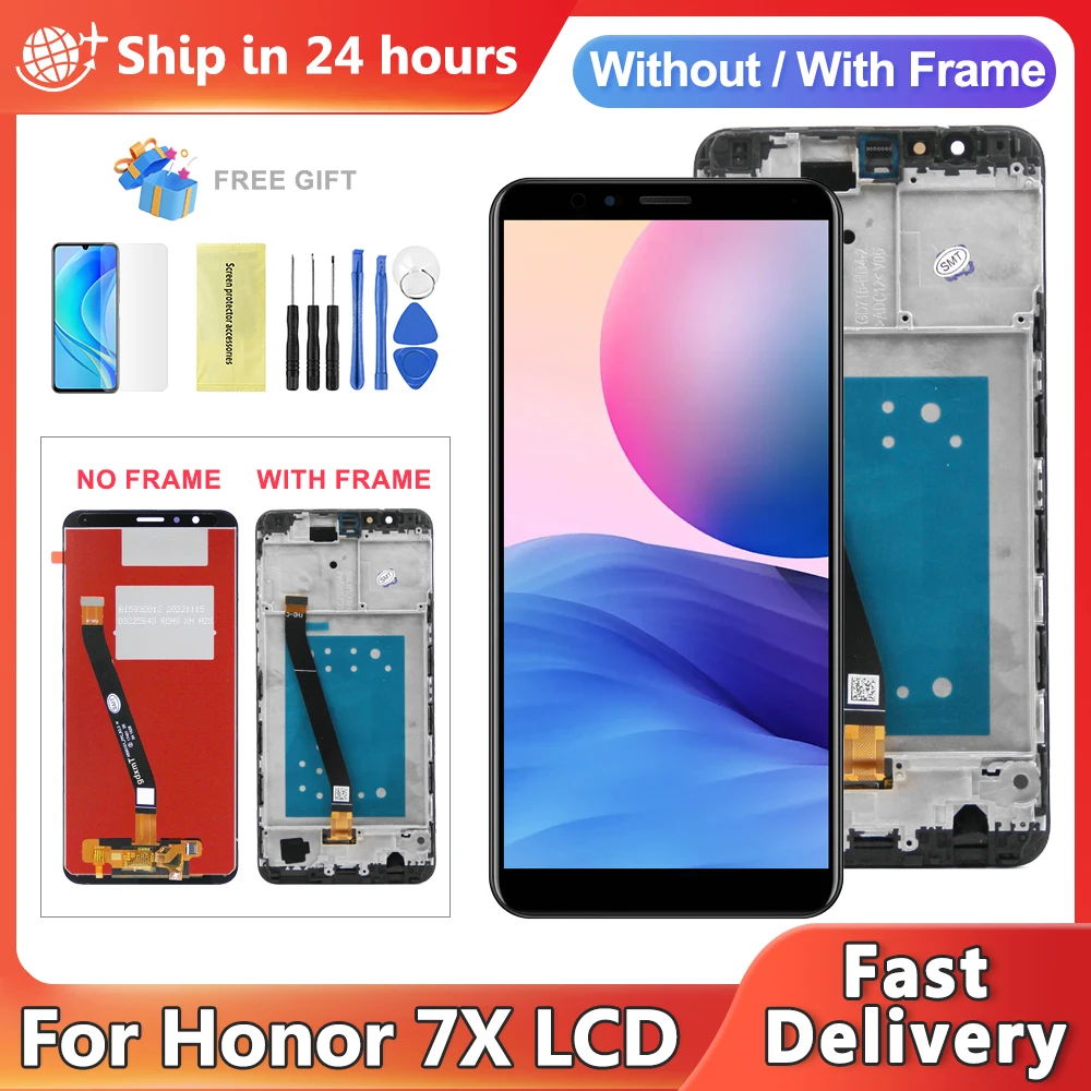 7x Display Screen For Huawei Honor 7X BND-TL10 BND-AL10 BND-L21 Lcd Display Touch Screen Digital For Honor 7X Screen Assembly