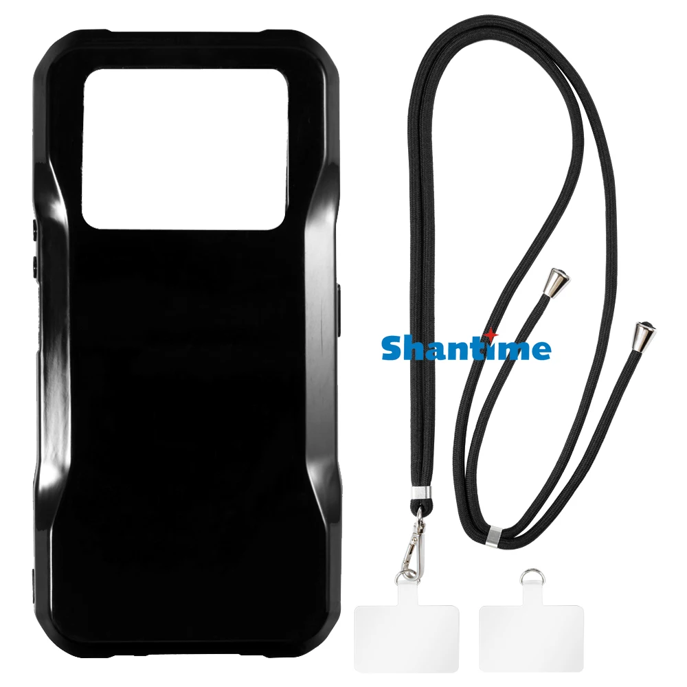 Suitable for Doogee V20S Case + Ajustable Neck/Crossbody Lanyards and Spacers, Silicone TPU Cover with Soft