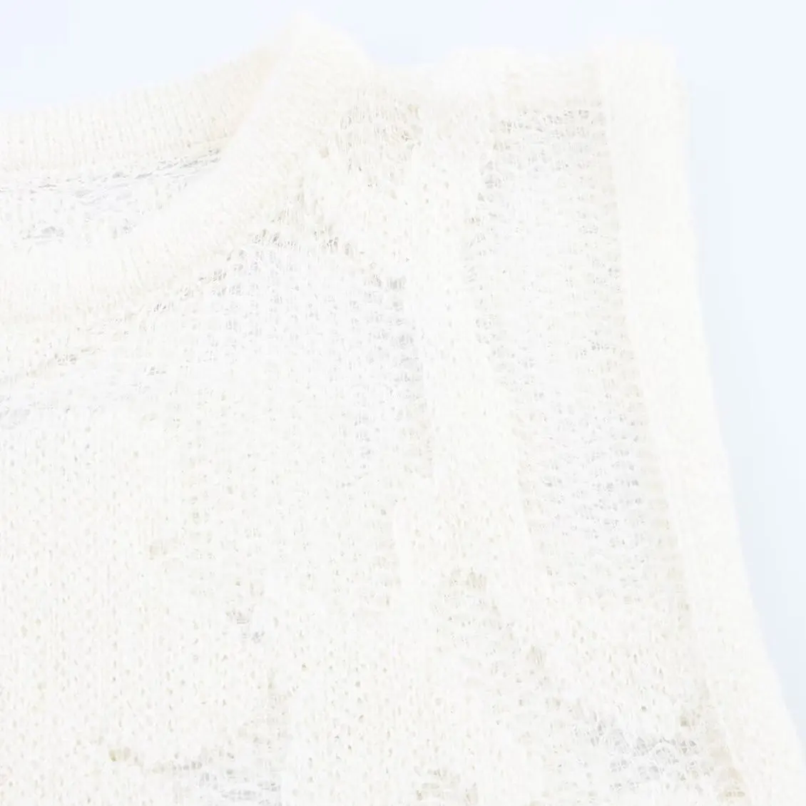 Top de Malha Estampado F Primavera Nova Moda E em Fibra de Poliéster com Decote Redondo Sem Mangas Casual
