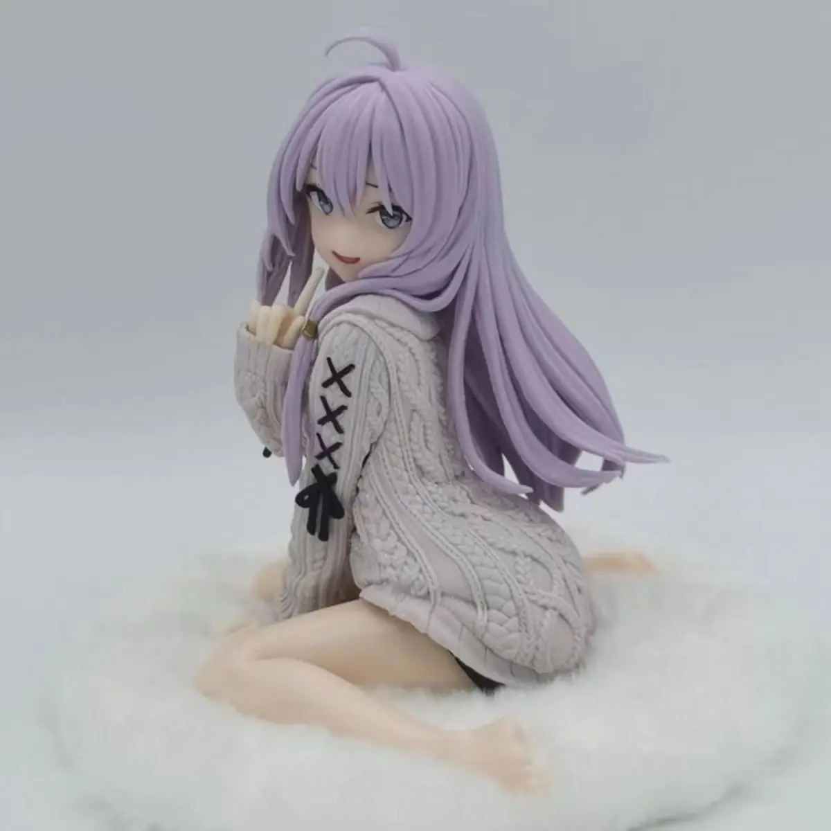 15cm The Journey Of Elaina Anime Figures Gk Model Elaina Sweater Doll Collect Models Action Figure Room Decor Friend Gift Toys image 6