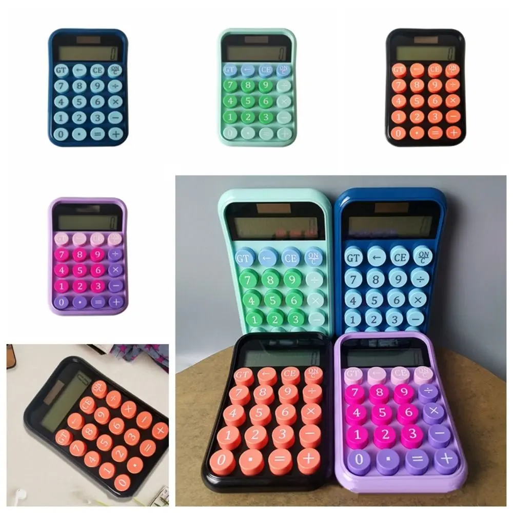 10-digit Candy Colour Silent Calculator Mechanical Keyboard Large Display Mechanical Keyboard Calculator Portable Kawaii