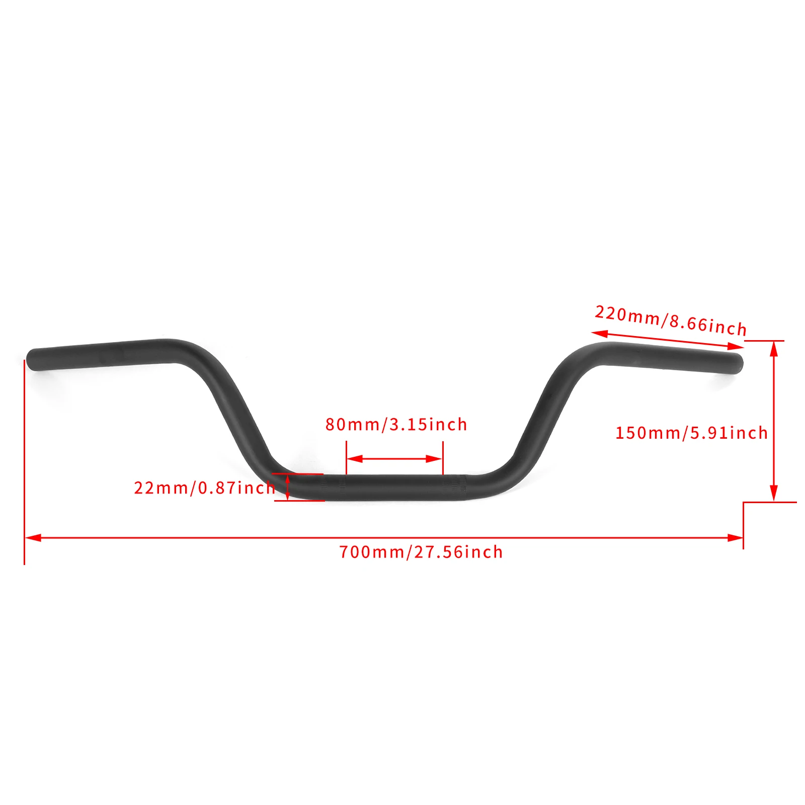 Motorcycle Handlebar 22mm 7/8