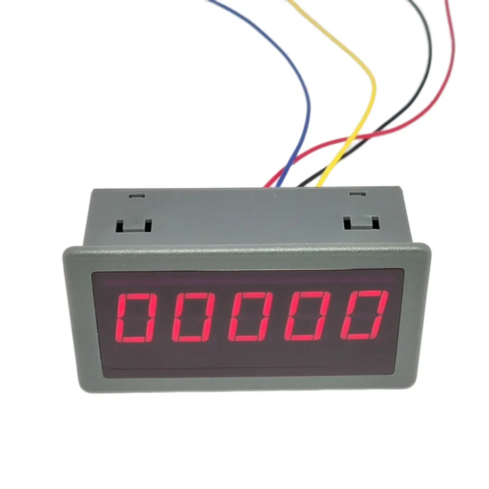 0.56 Inch DC 5V 24V 5 Digit LED Display Tachometer Counter Reversible With 5135FR Cables Meter Speed RPM Panel Meter Count