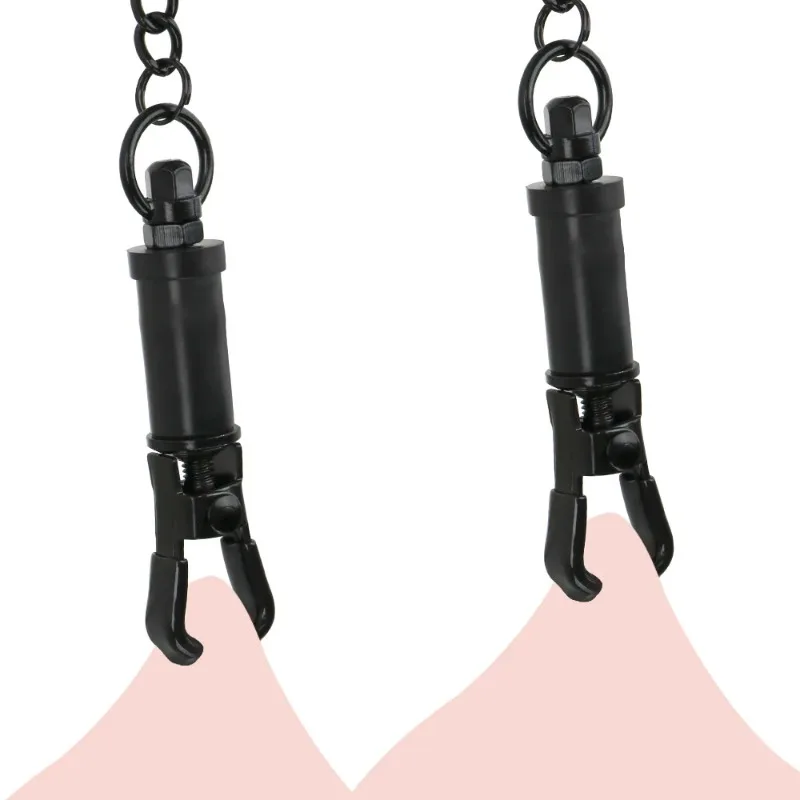 

Breast Bondage Sex Slave Restraints Metal Nipple Clips Play Clamps Sex Toys for Couple Adult Games Nipple Stimulator