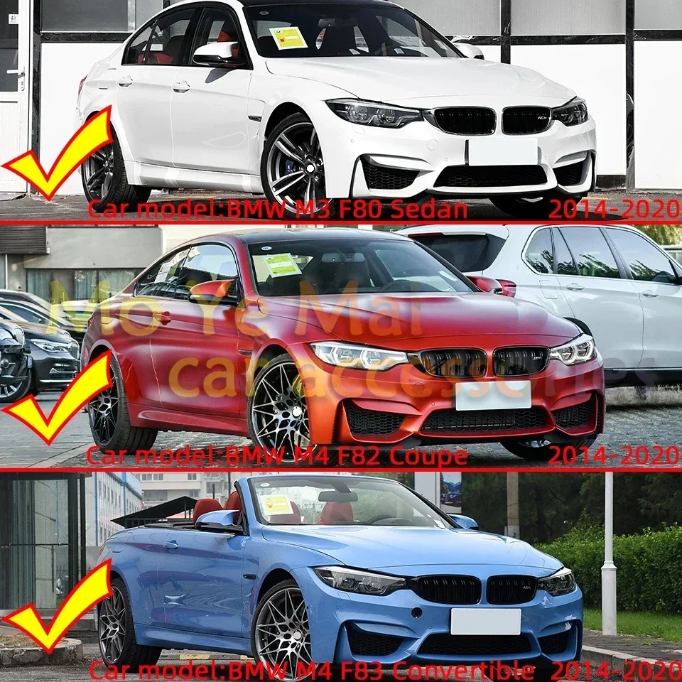 Headlight Washer Nozzle Cover Front Rear Bumper Cover For BMW M3 M4 F80 F82 F83 2014 2015 2016 2017 2018-2020 Car Accessories