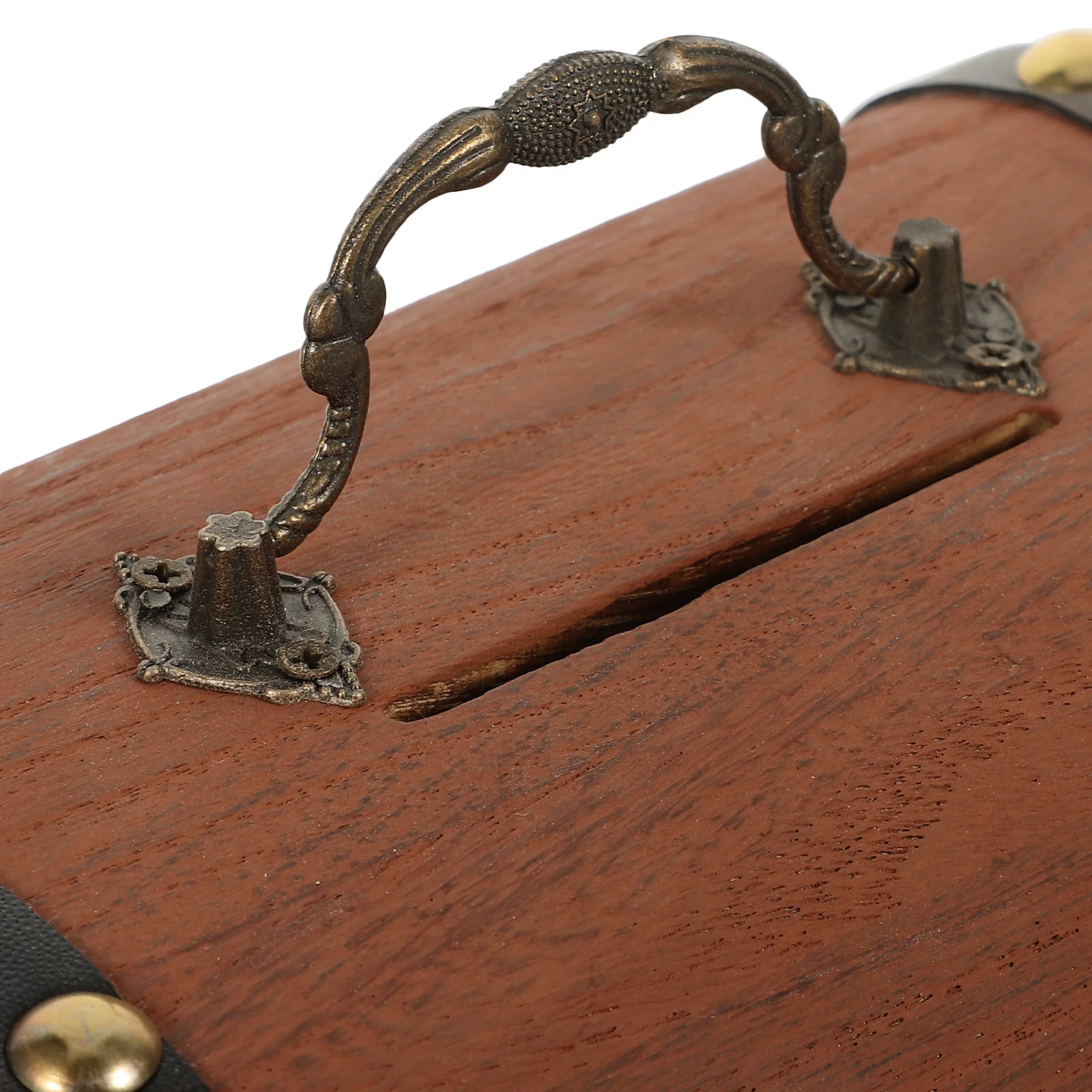 Houten spaarpot voor kinderen, groot formaat kinderspaardoos, vintage stijl muntcontainer, desktopornament, schatkist voor thuisgebruik