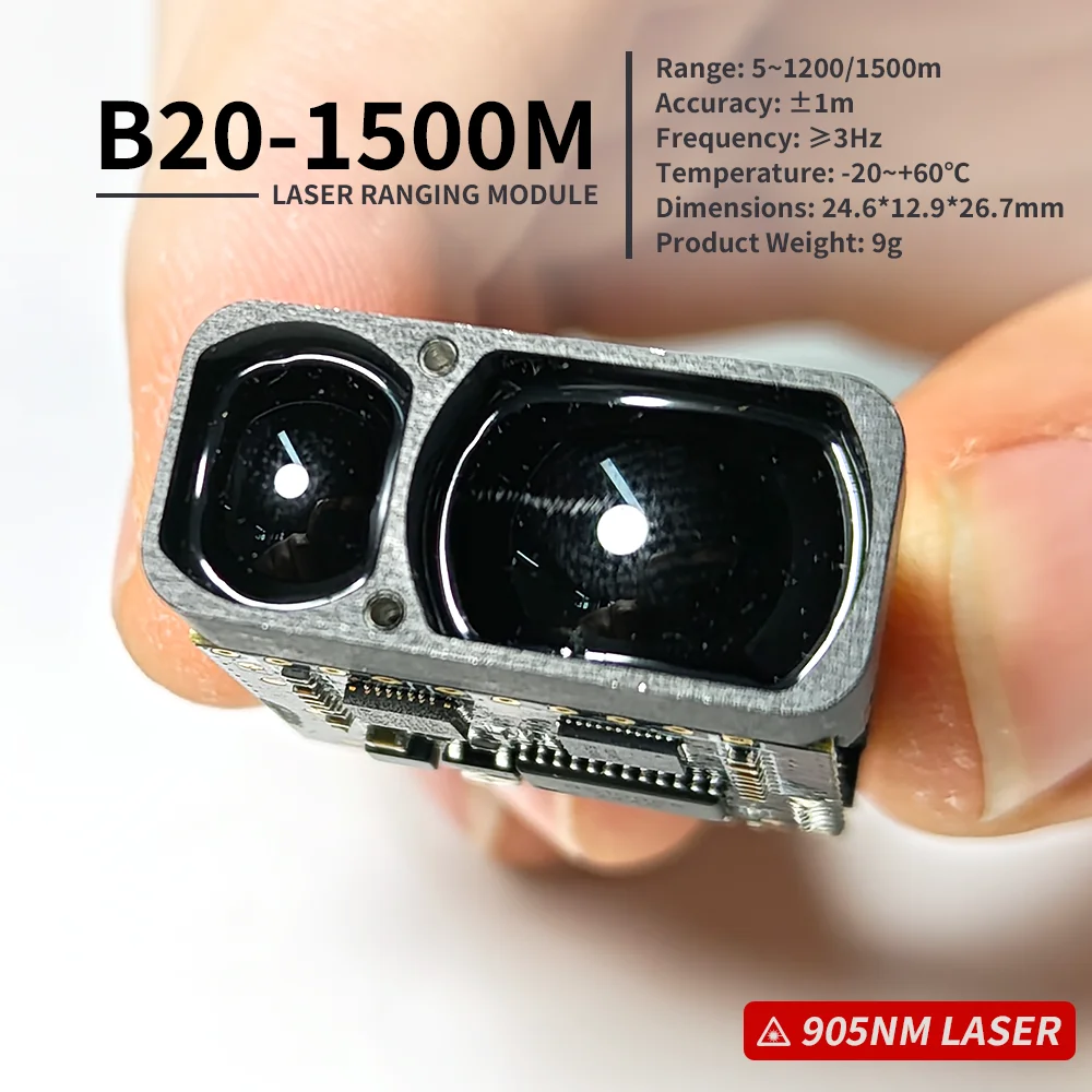 Industrial Laser Rangefinder Module -40°C To 60°C Wide Temperature | No Thermal Drift