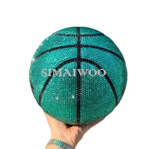 Customizable Rhinestone Basketball Exquisite Ornaments Basketball Club Blinged Exhibition Souvenir Prize Custom Logo Signature