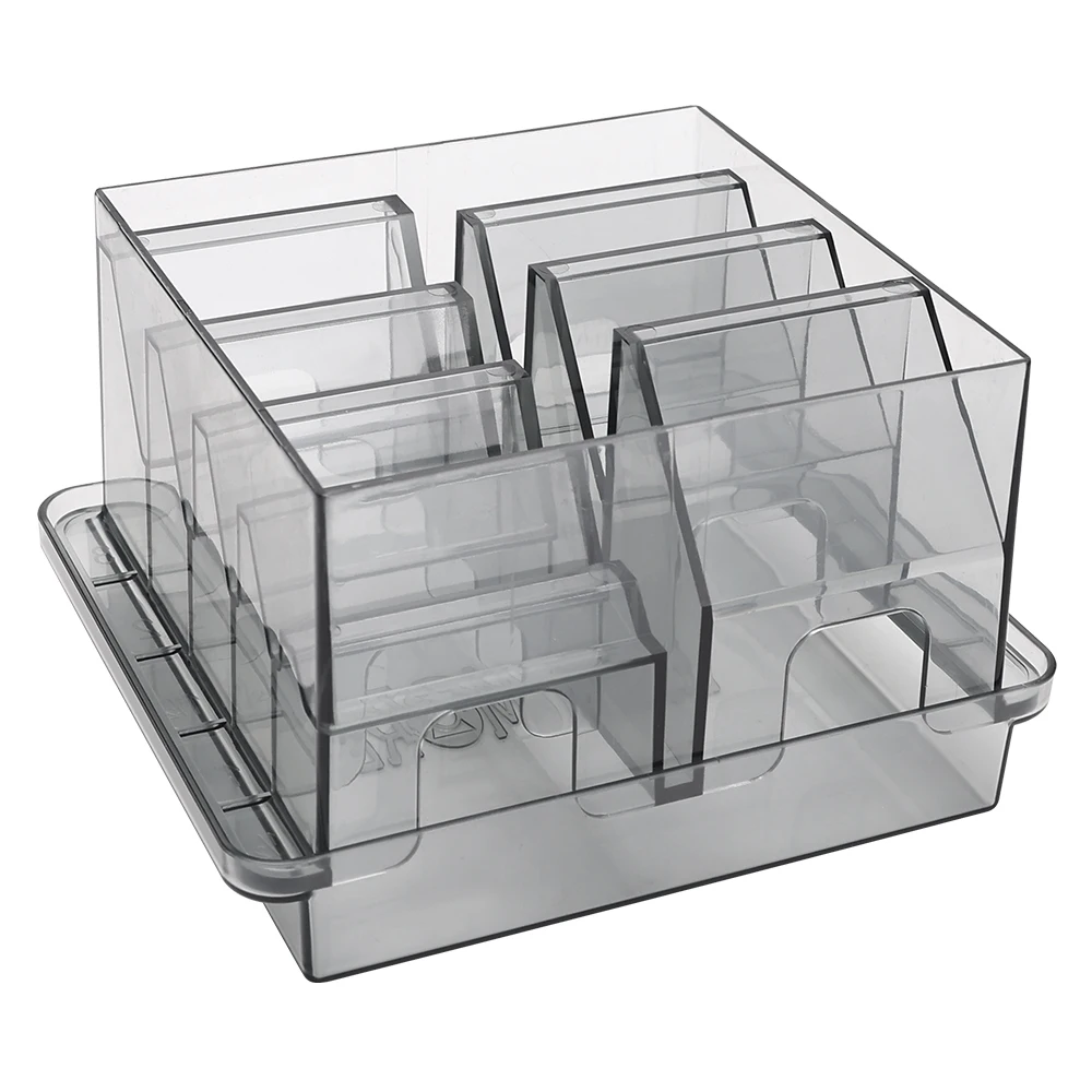 

8-Slot Barber Hairpin Comb Holder Organizer Box Guarded Limit Combs Storage Durable Plastic Salon Accessories Case Container