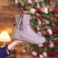 Thickened Snow Boots Winter Snow Boots with Plush Lining Anti-slip Rubber Soles for Outdoor Activities Skiing in Cold Weather