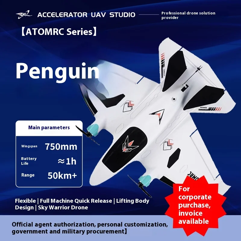 

Atomrc Penguin Double Engine Low Altitude Traverse Fpv Fixed Wing Portable Quick Release Model Remote Controlled Aircraft Toy