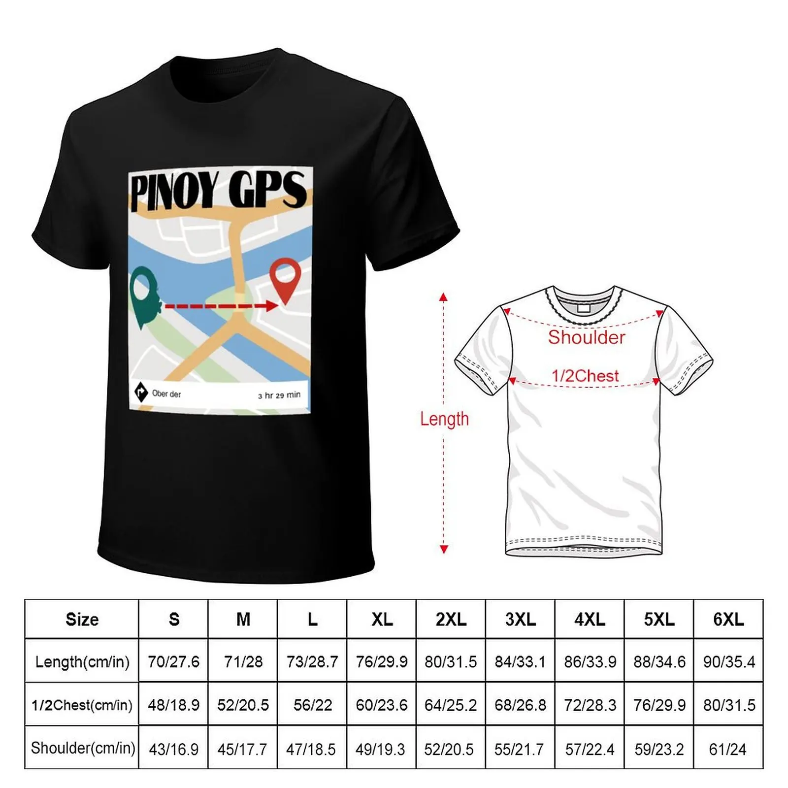 Pinoy GPS: Humorous Lip Pointing Design T-Shirt t shirts for man graphic tees T-Shirt
