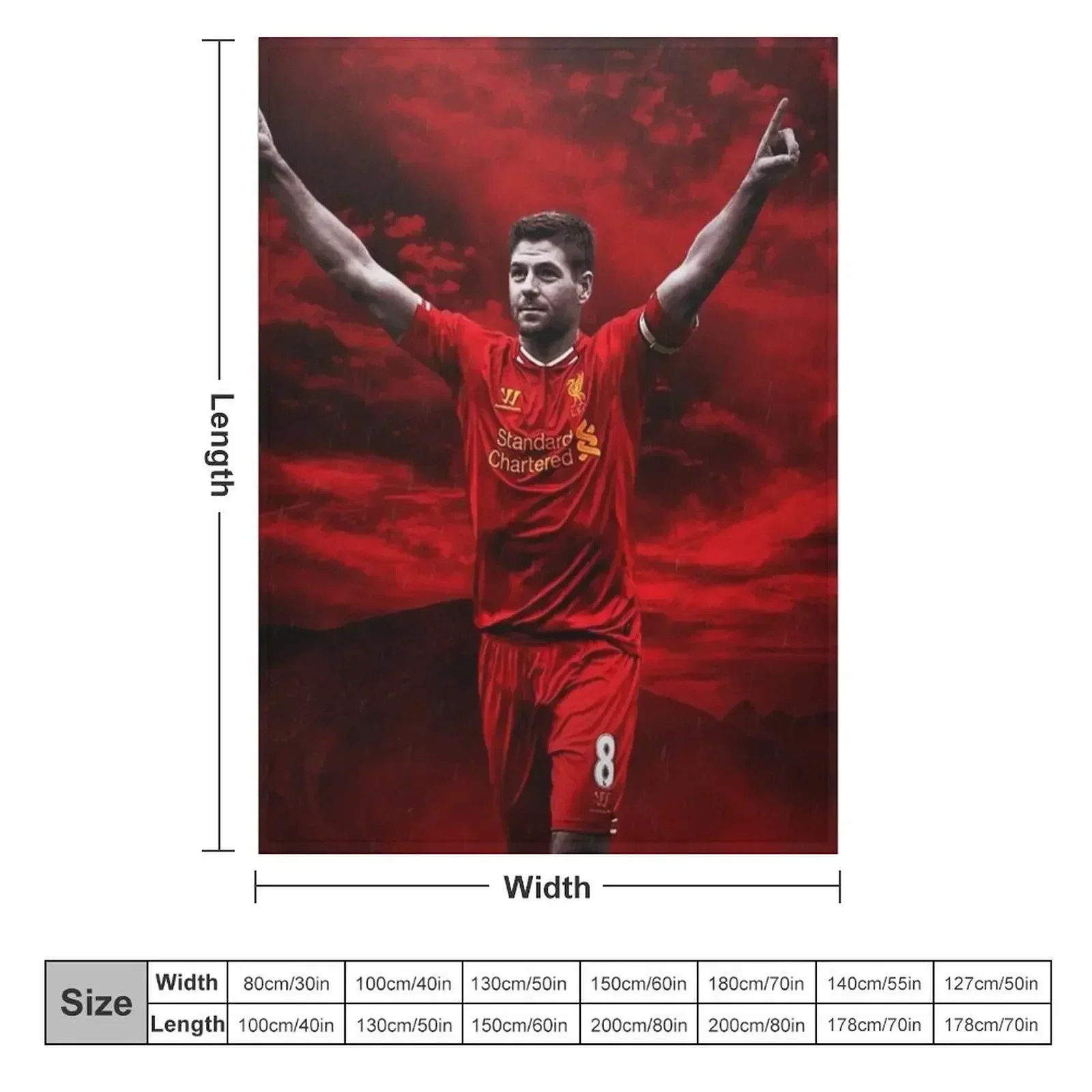 Steven George Gerrard Art Throw Blanket heavy to sleep blankets ands Personalized Gift Sofa Quilt Blankets