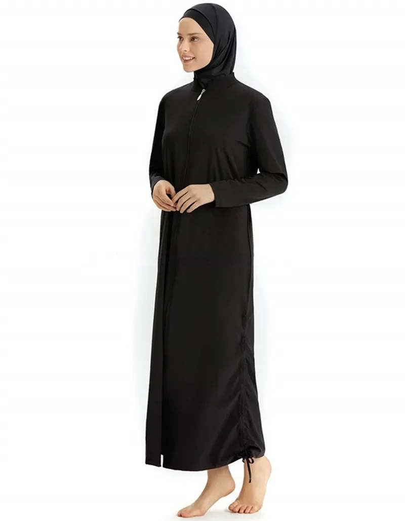 Islamic Women Muslim Swimwear Long Dress and Pants Burkini Swimsuit Modest Swim Surf Wear Sport Full Suit Swimming 3 Piece Sets