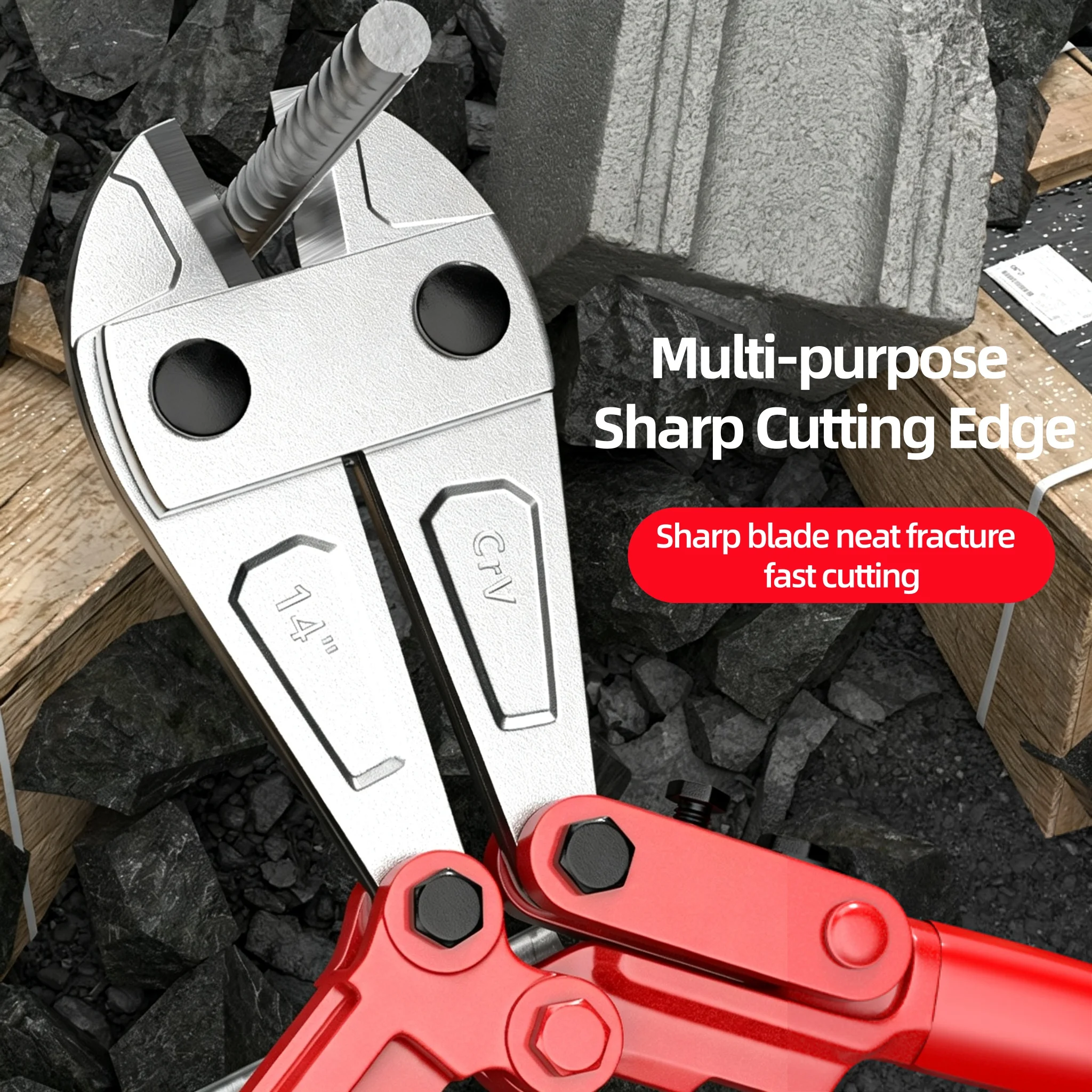  Industrial-grade 14/18 Inches Bolt Cutters Heavy Wire Cutting Pliers Multifunction Flat Nose Wire Clippers Household Hand Tool