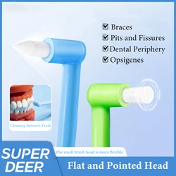 Super Deer Professional Orthodontic Toothbrush Pointed and Flat Small Head Tooth Brush Cleaning Between Teeth For Oral Care