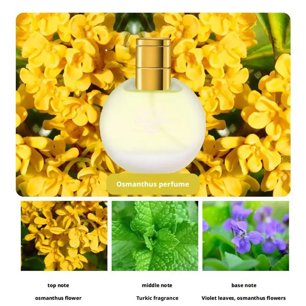 Floral Fresh Fragrance For Women Osmanthus Jasmine Lily Rose Fresh Floral Scent Spray Elegance Fragrance Dating Deodorant EDP view 6