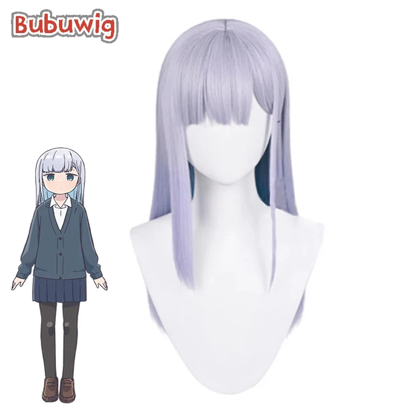 

Bubuwig Synthetic Hair Anime Aharen San Wa Hakarenai Aharen Reina Cosplay Wig 60cm Long Mixed Light Purple Wigs Heat Resistant