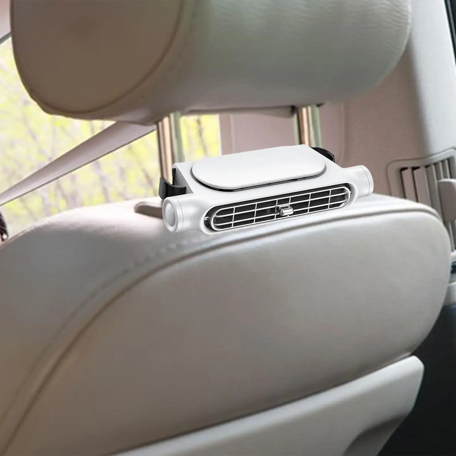 Car Backseat Headrest Cooling Fan Electric Air Circulator for Car Dashboard